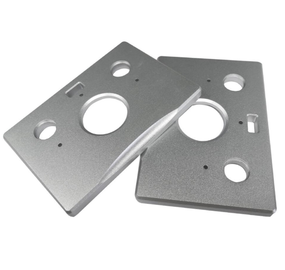 custom aluminum sheet metal parts with Sandblasting finish surface treatment