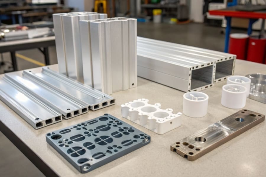 Aluminum and plastics like acrylic and PVC are some of the easiest materials to CNC
