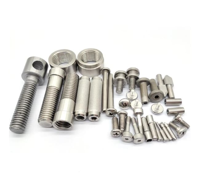 custom cnc machining bolts nuts screws fasteners