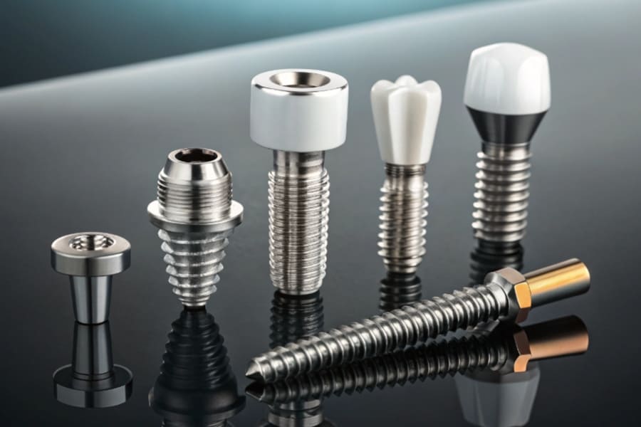 CNC machining is used to manufacture various types of medical implants, including orthopedic implants, dental implants, and cranial implants