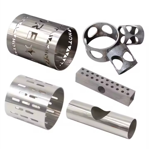 custom Laser cutting tube pipe parts