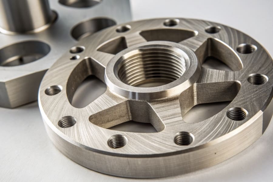 custom titanium cnc machining parts show the surface roughness
