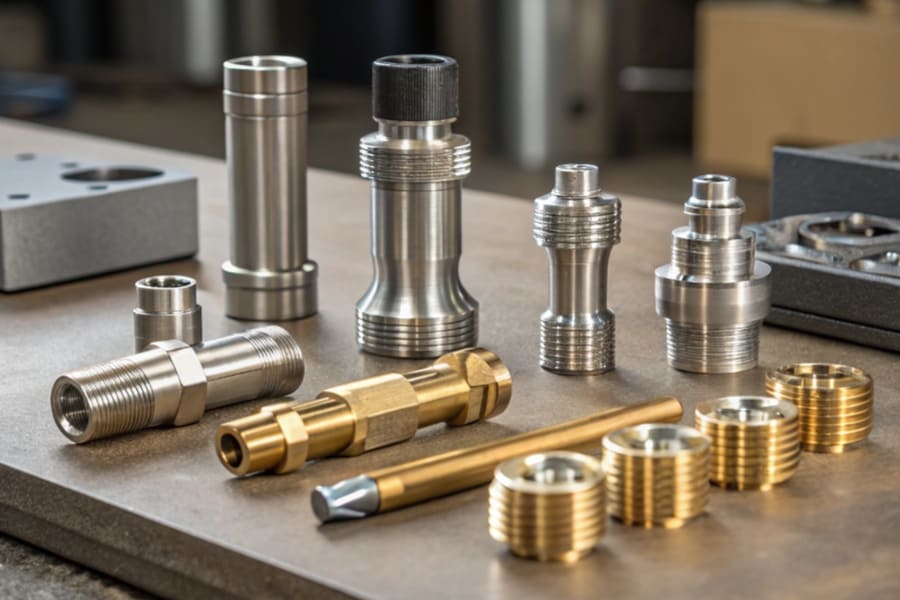 customized CNC machining stainless steel aluminum brass parts