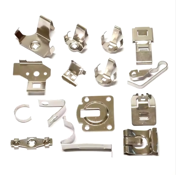 custom sheet metal stamping parts battery spring clamp clips parts