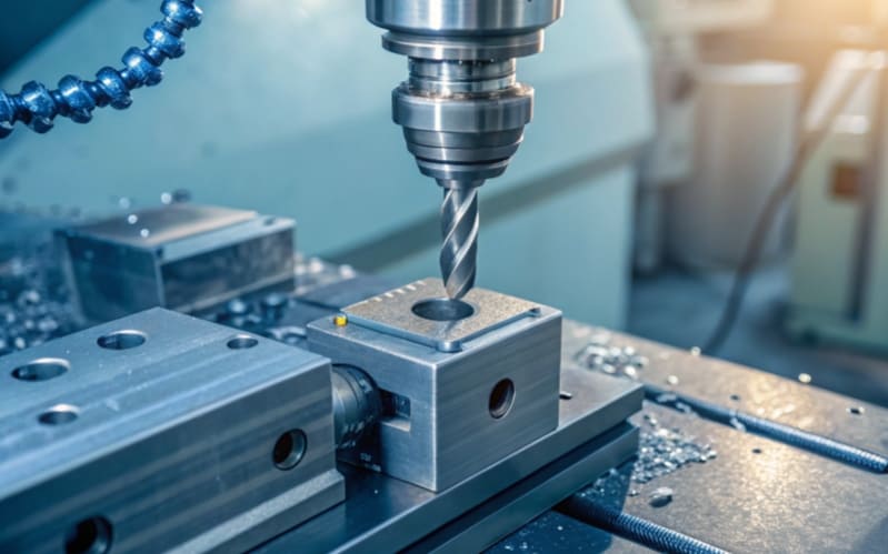 CNC milling machining the hole