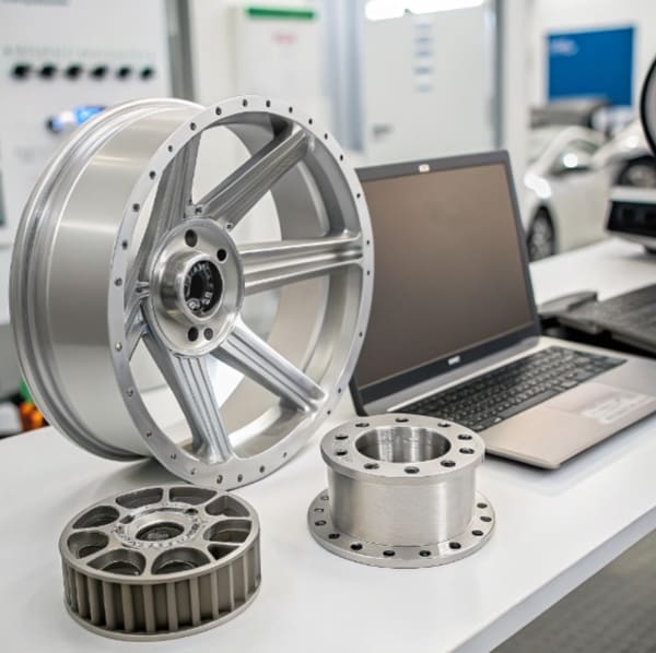 Magnesium can be made lightweight parts, such as wheels, engine components, and laptop casings