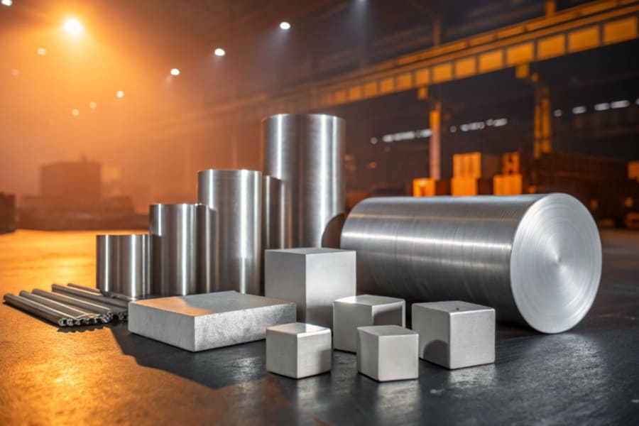 aluminum raw material rod square shape