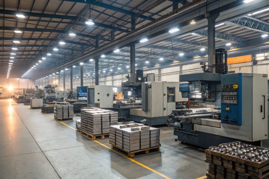 cnc machining machines factory