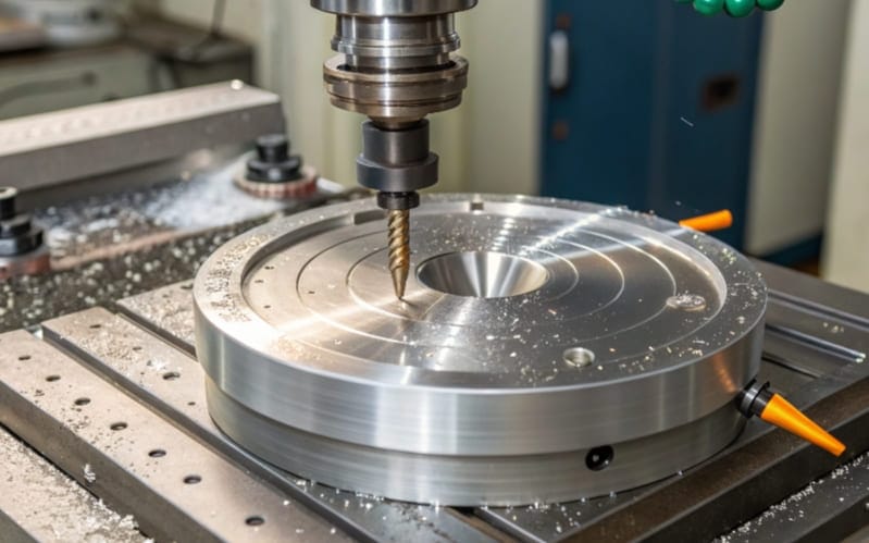 cnc milling to cut the surface groove of part