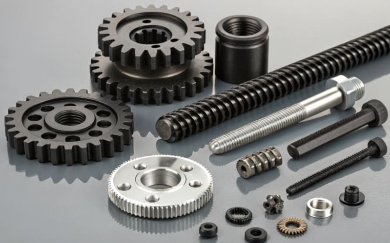 custom cnc machining parts gears, screws with surface treatment diamond-like carbon DLC coating