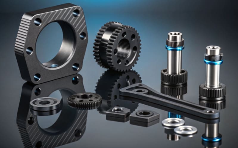 custom cnc machining parts with surface treatment diamond-like carbon DLC coating