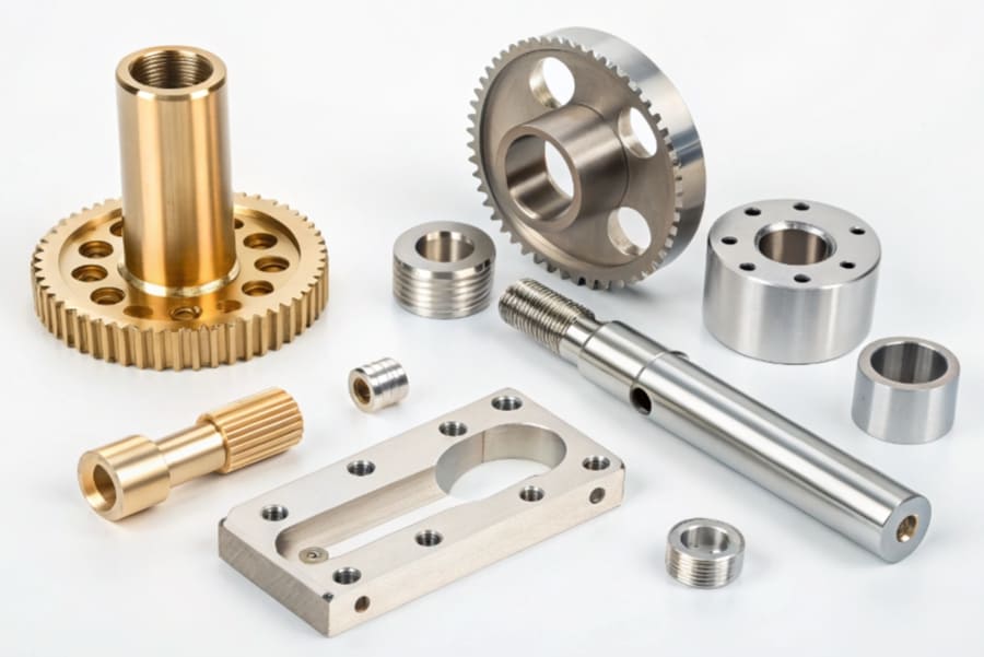 custom cnc machining turning milling stainless steel aluminum brass parts