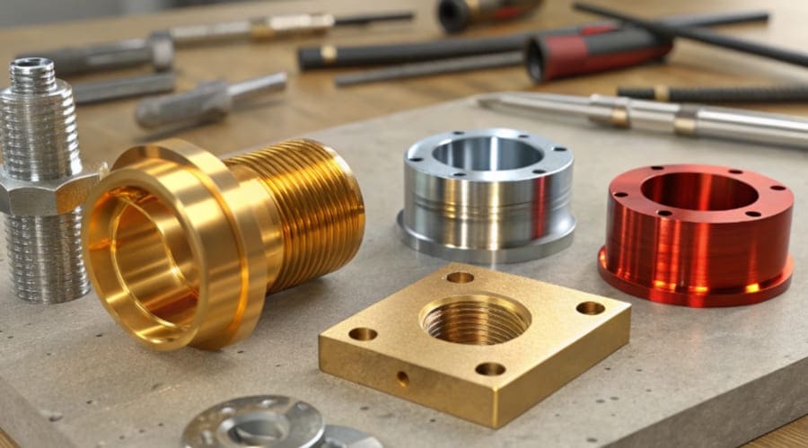 custom precision cnc machining milling turning brass aluminum parts