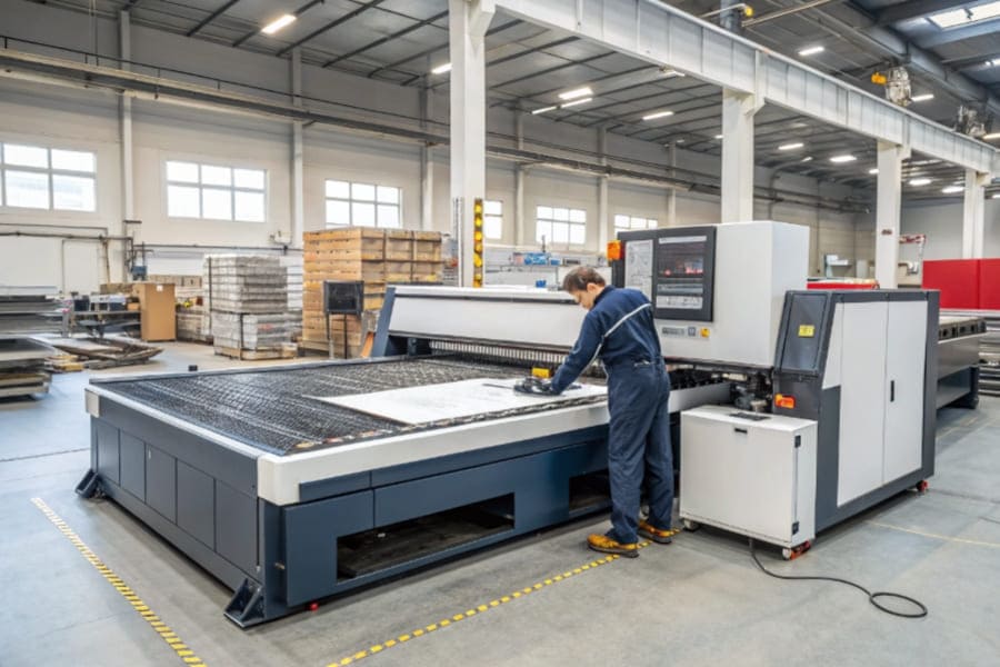 laser cutting machines preparation