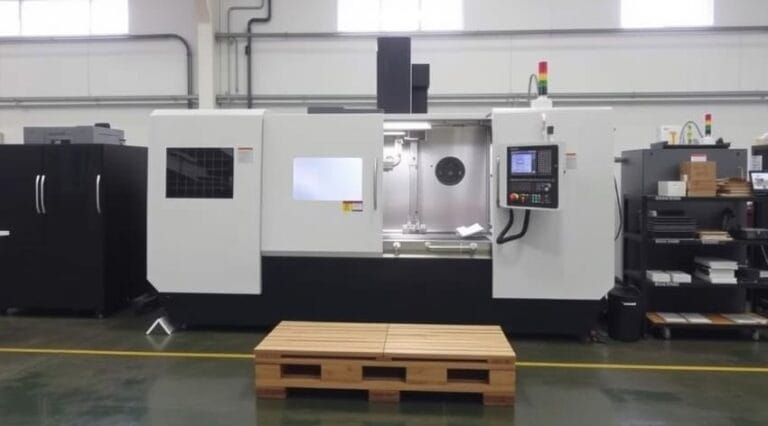 5-axis CNC machine workshop with advanced machining equipment