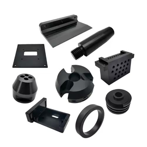 CNC Machining Aluminum Parts Black Oxidation Finish