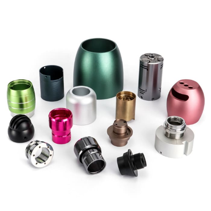 cnc machining aluminum parts with color anodizing