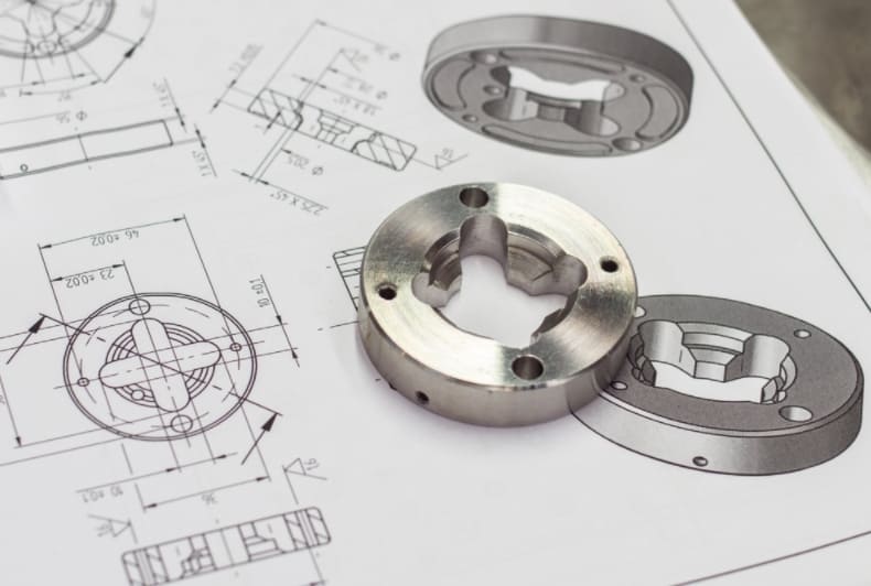 cnc stainless steel parts with drawings
