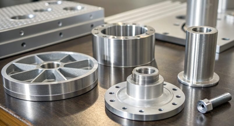 Custom CNC machined aluminum parts showcasing precision and quality
