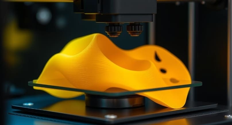 3D printing process using plastic material for manufacturing parts