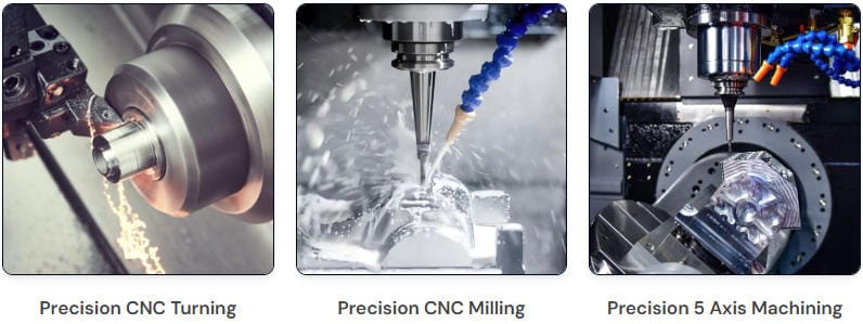 Precision CNC turning milling machining process